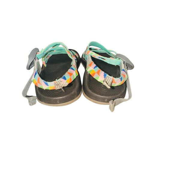 Chaco Kids Multi-Color Strappy Sport Sandals  4 Adjustable Straps Outdoor Beach - Picture 7 of 11